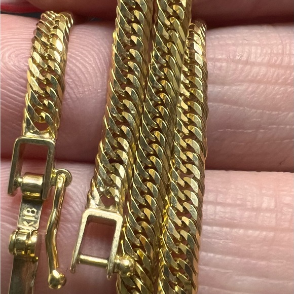 Anklet Kihei Japan K18 Gold 24cm in 6.4g - Picture 1 of 9